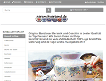 Tablet Screenshot of keramikversand.de